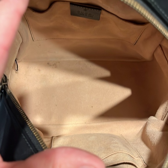 Gucci MARMONT Black Leather Small Backpack - Picture 5 of 13